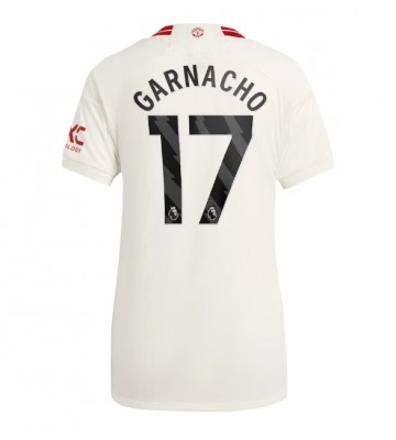 Manchester United Alejandro Garnacho #17 Tredje Tröja Dam 2023-24 Kortärmad